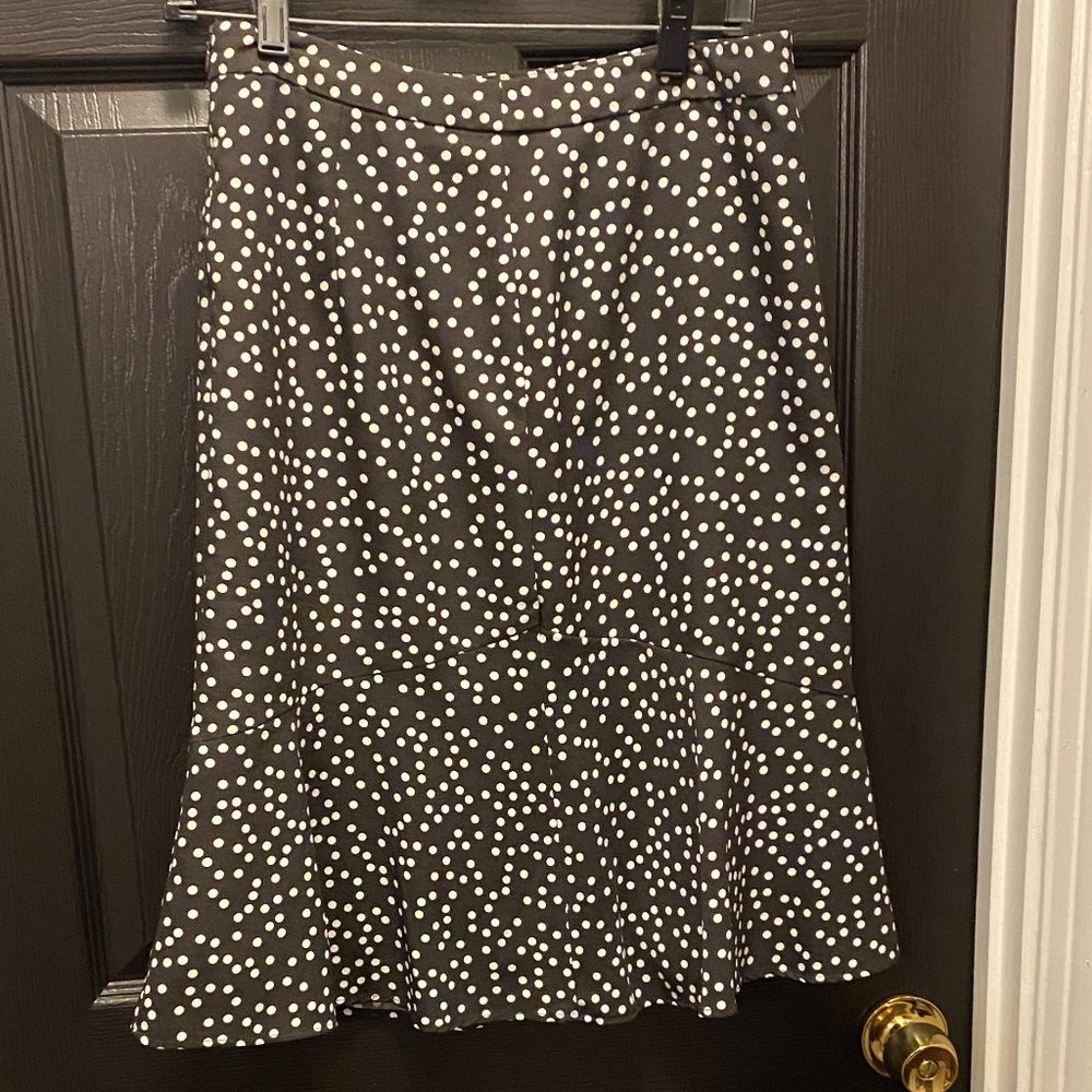 Fit  Flare Swing Polka Dot Skirt